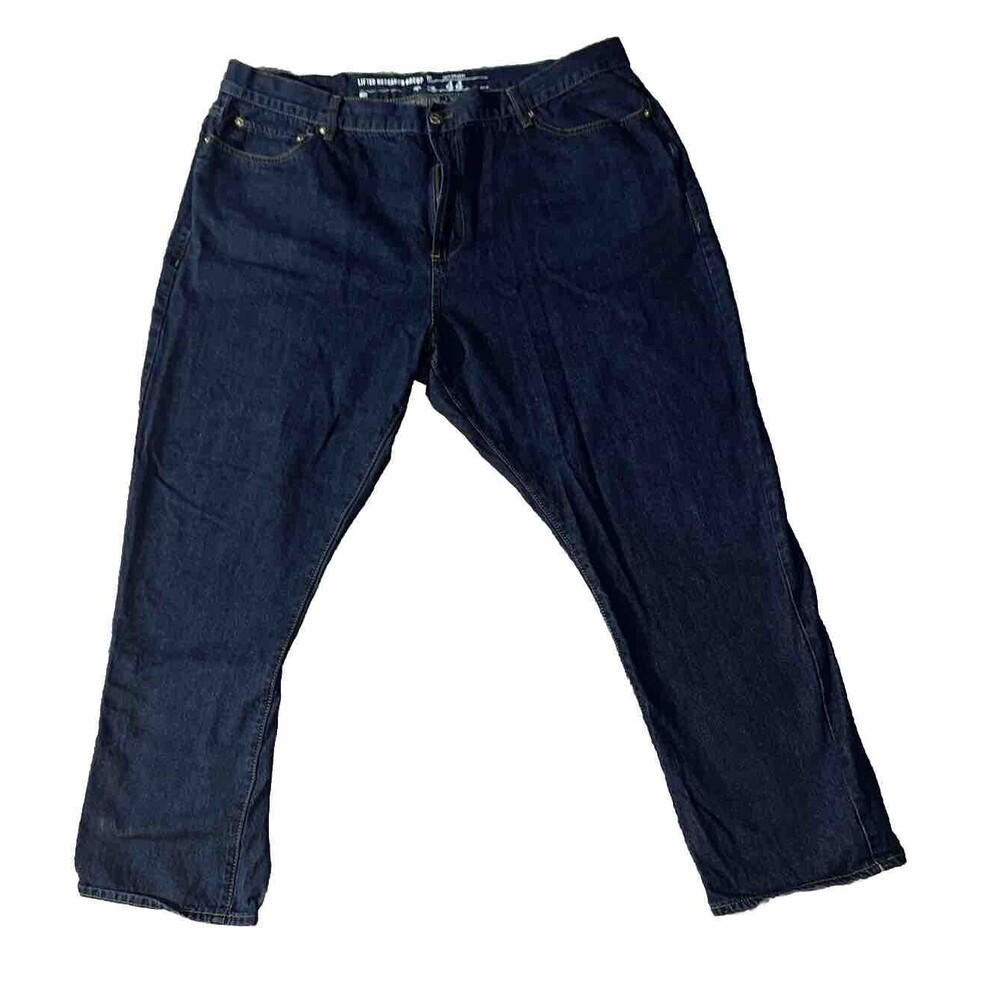 LRG Lifted Research Group Mens Blue Jeans Denim True Straight Size 44x39